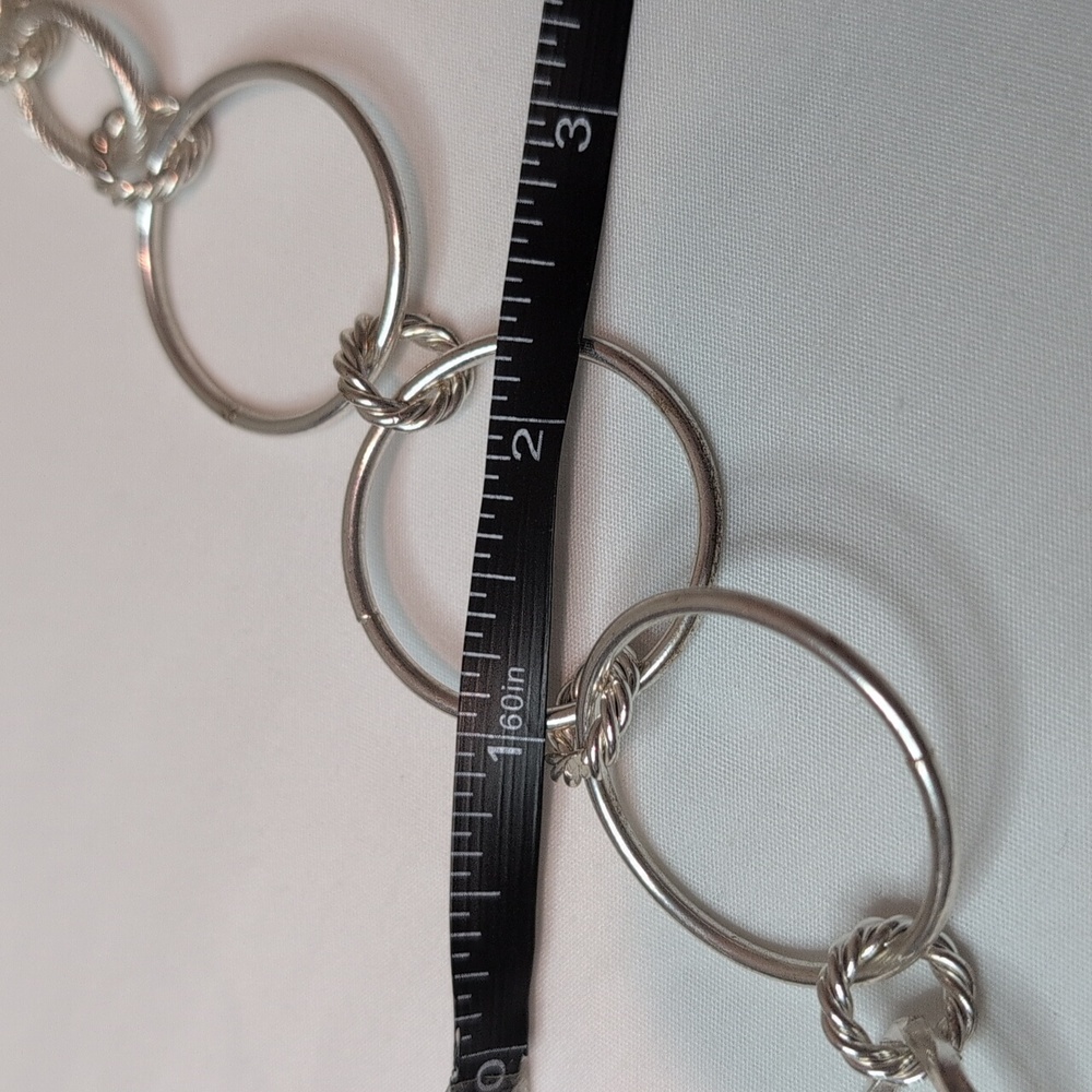 Silver Chain Link Necklace - Picture 5 of 7